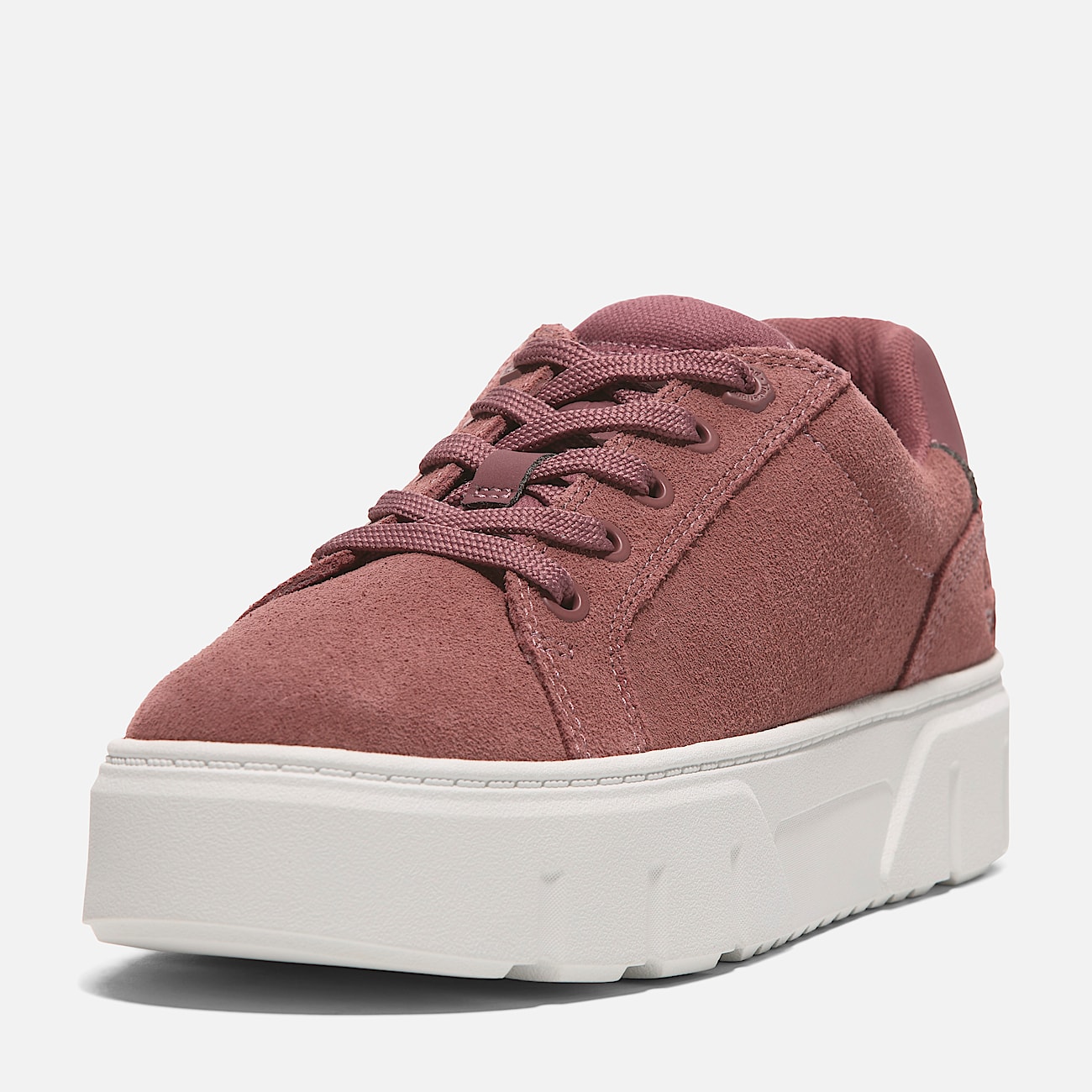 Laurel Court Low Lace Up Sneaker voor dames in rood suede