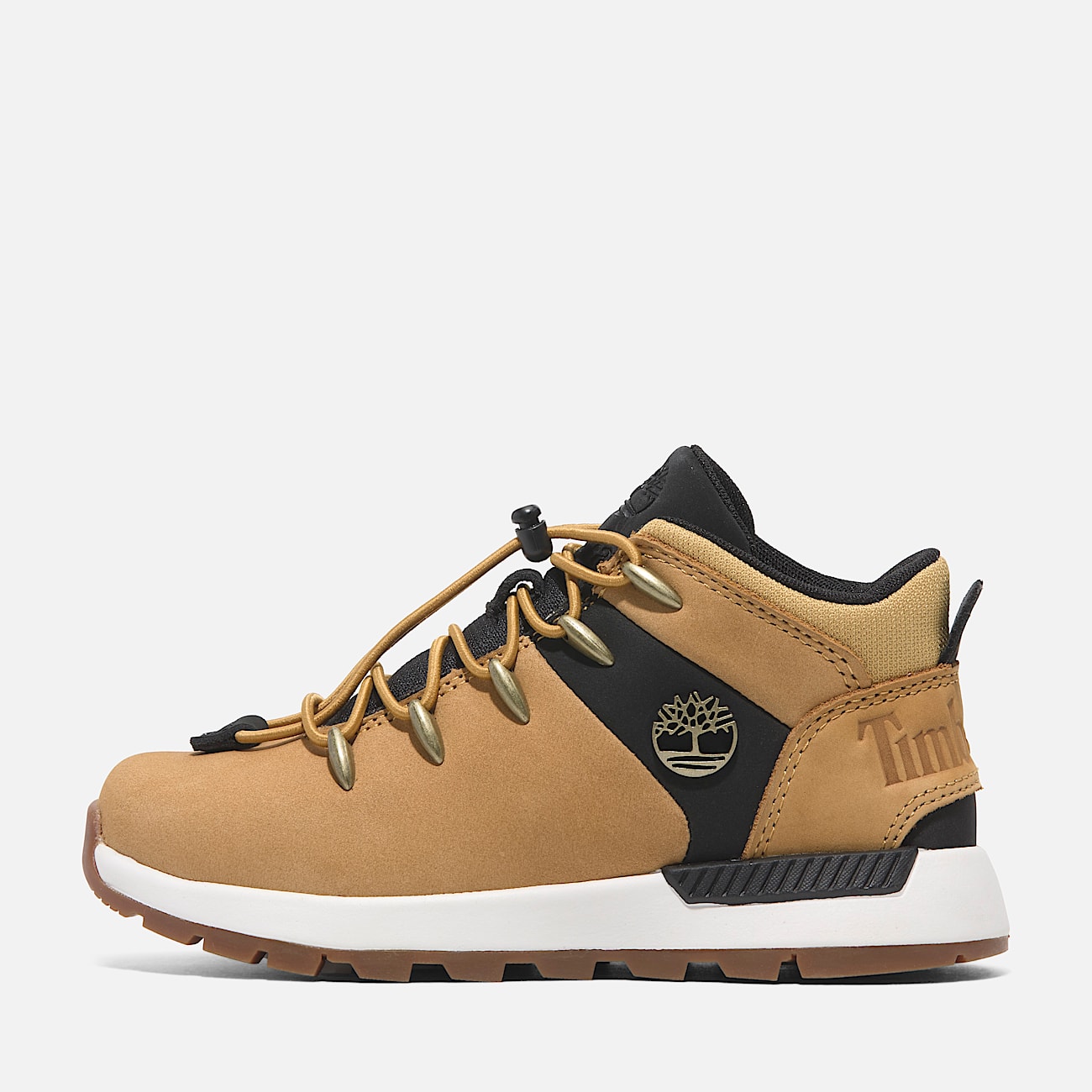 Sprint Trekker Mid Lace Up Trainer for Youth in Yellow Black