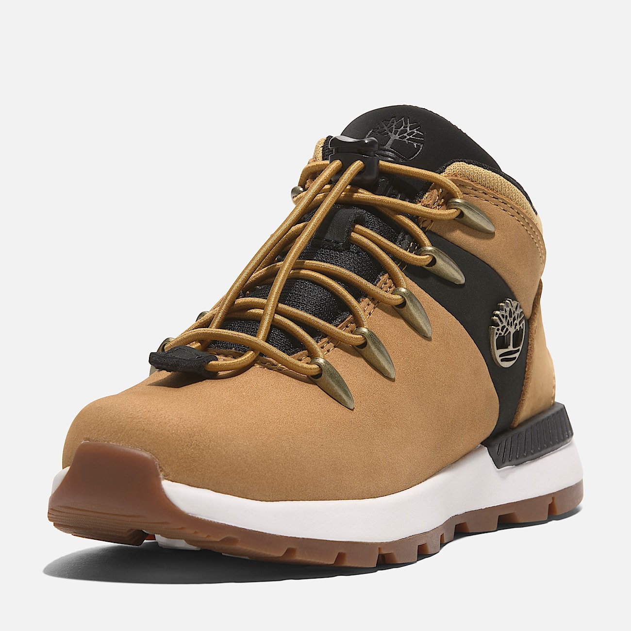 Sprint Trekker Mid Top Sneaker zum Schnuren fur Kinder in Gelb Schwarz