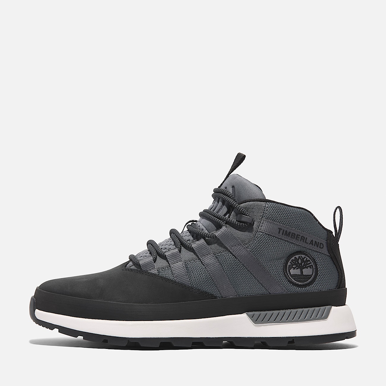 Euro Trekker Low Lace Up Trainer for Men in Black Grey
