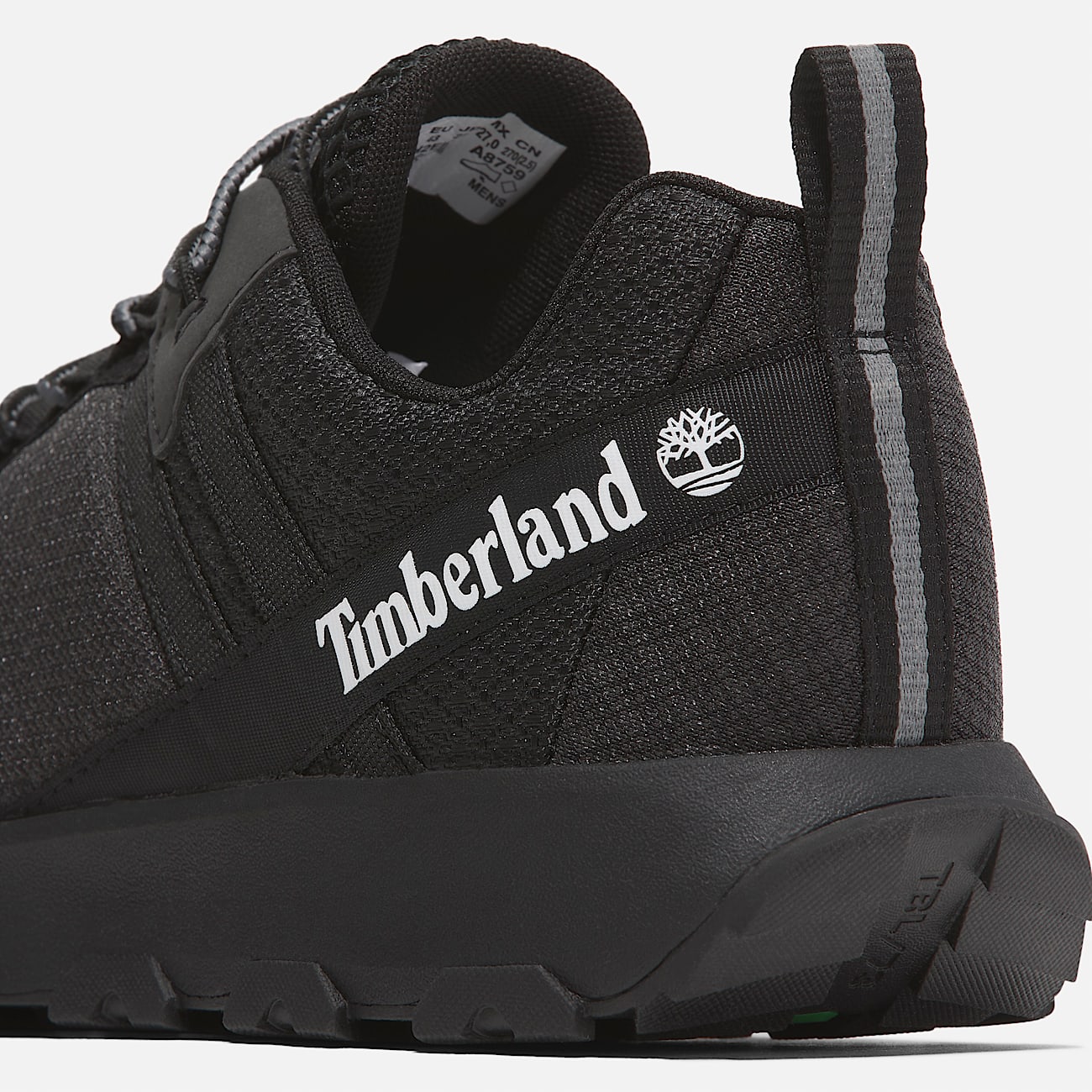Winsor Low Lace Up Waterproof Trainer for Men in Black