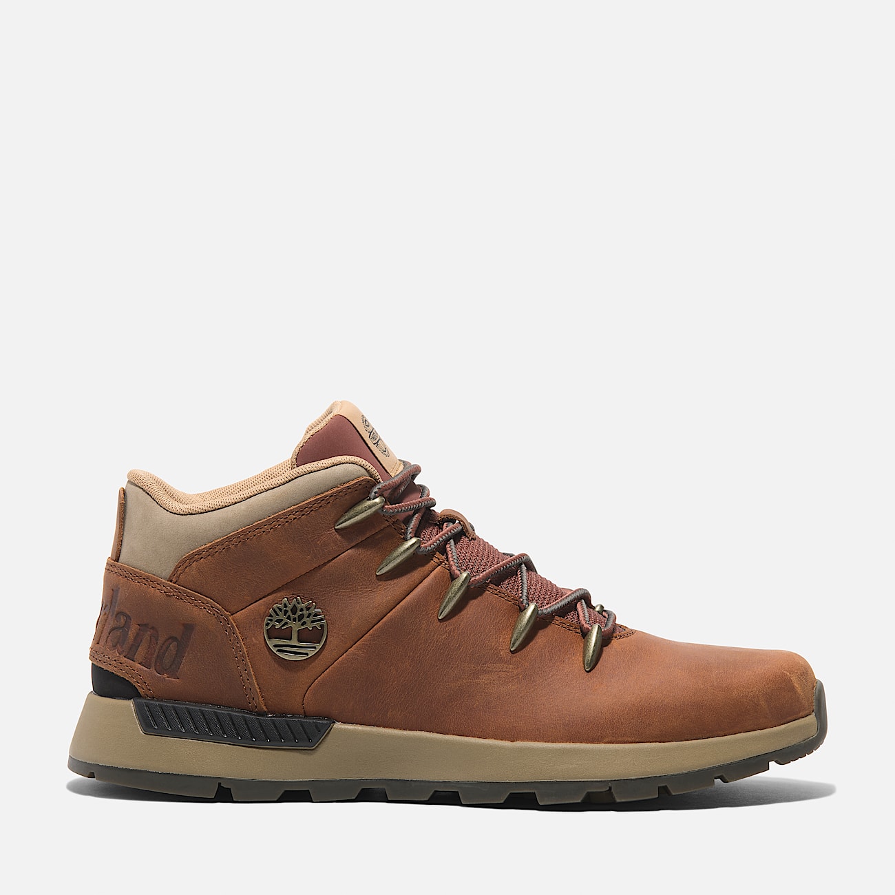 Sprint Trekker Mid Lace Up Trainer for Men in Orange
