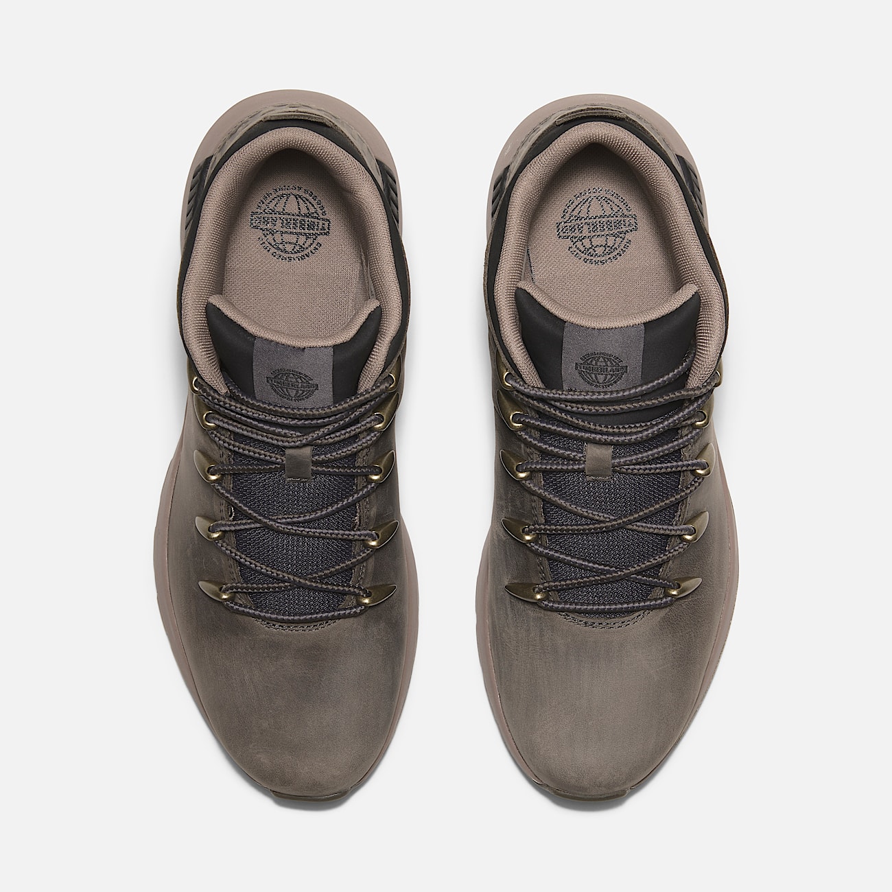 Grey timberland trainers discount