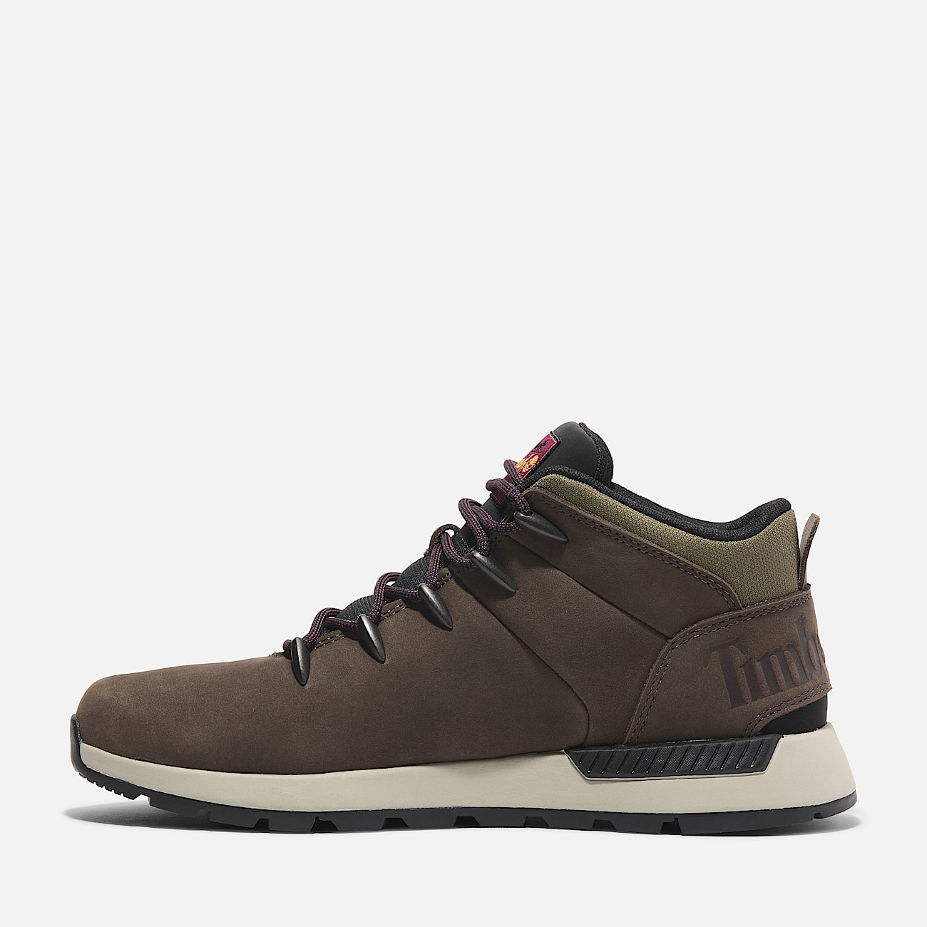 Sprint Trekker Mid Lace Up Trainer for Men in Dark Brown