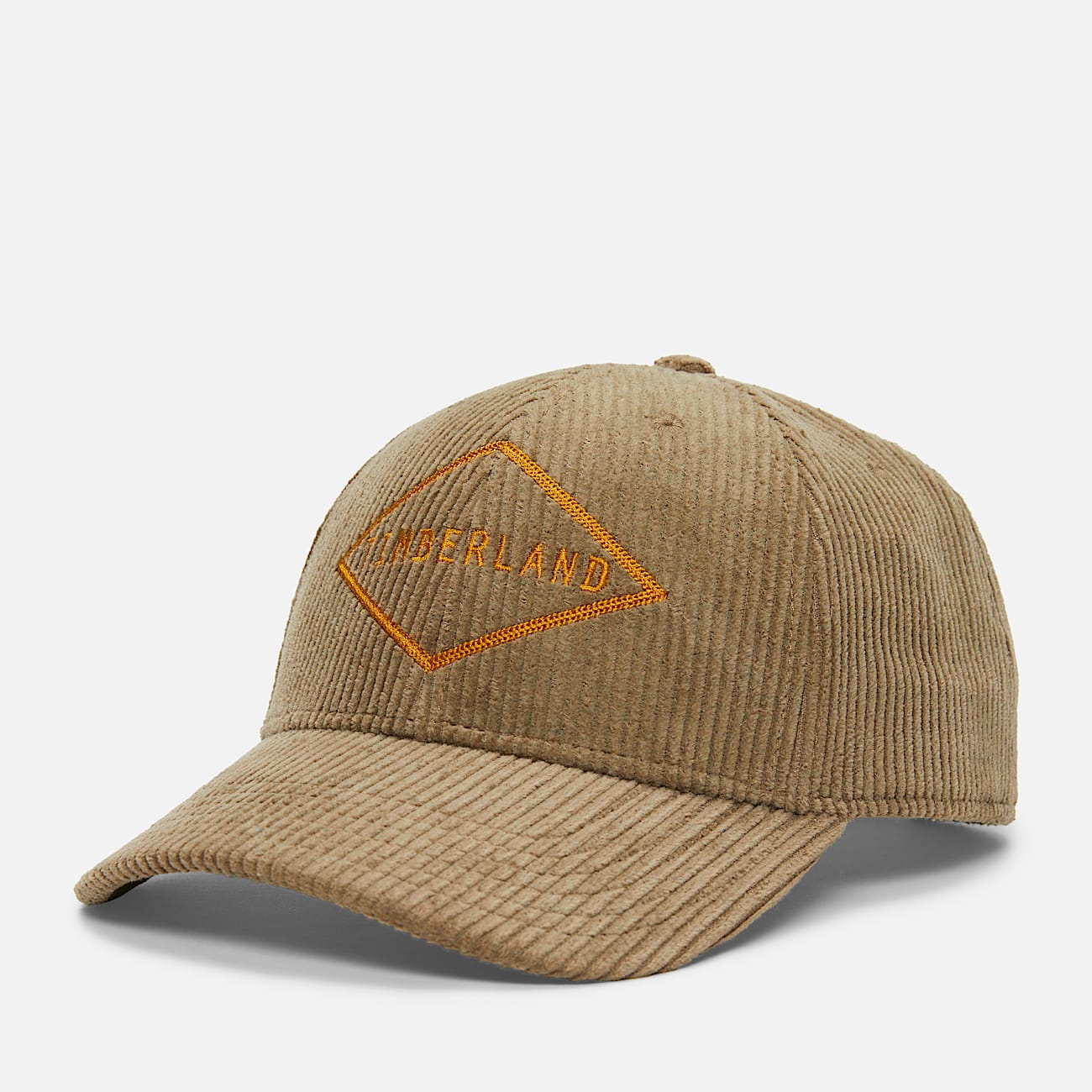 Casquette en velours cotele unisexe en marron
