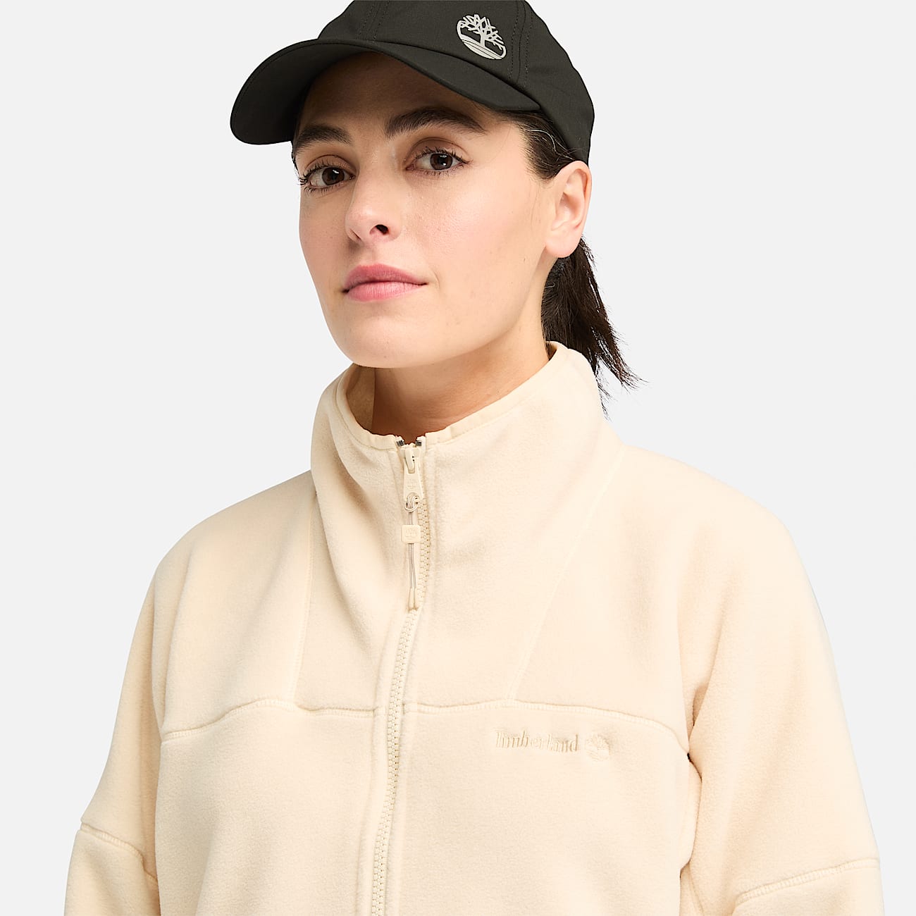 Polartec Full zip Fleece for Women in Beige