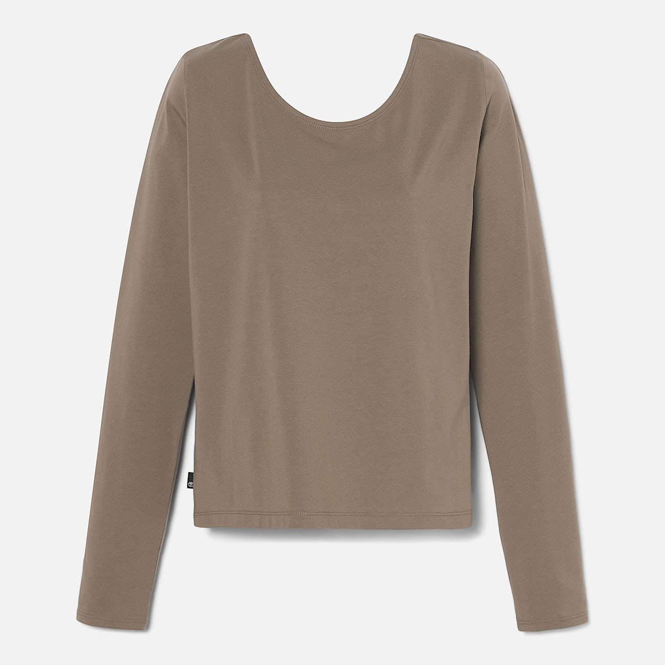 Camiseta manga larga marron mujer new arrivals