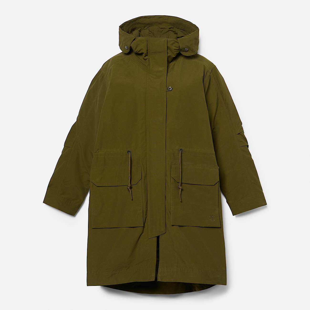 Light Insulated 2 In 1 City Parka for Women in Green