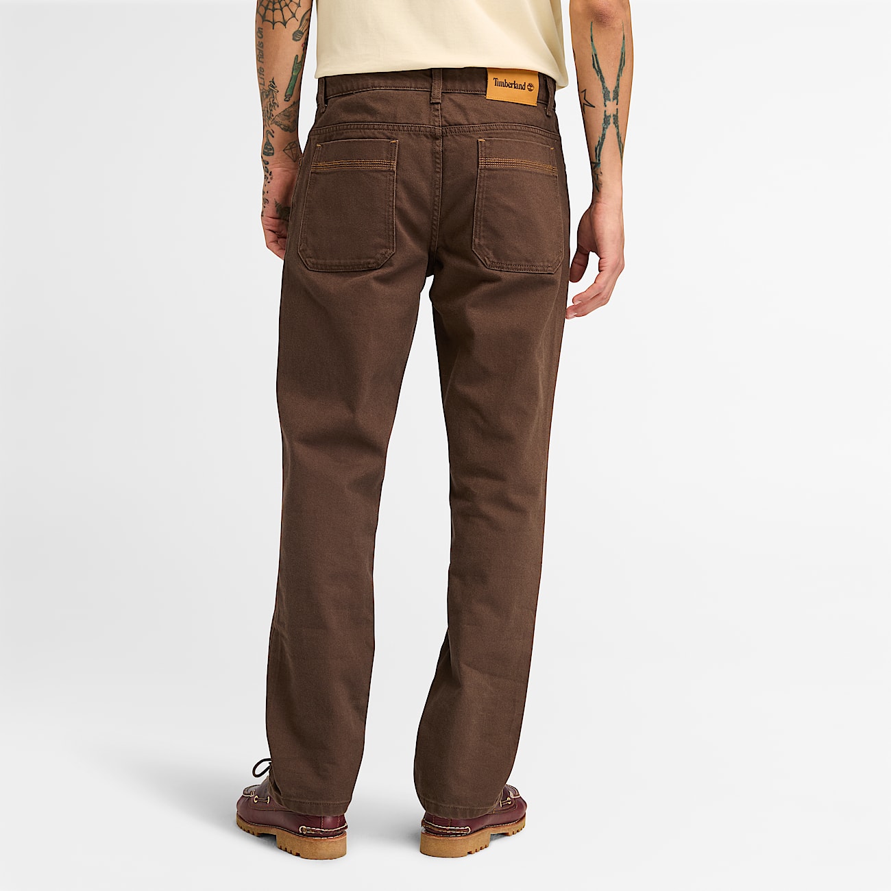 Pantalones de 5 bolsillos Sandown Drill para hombre en marron