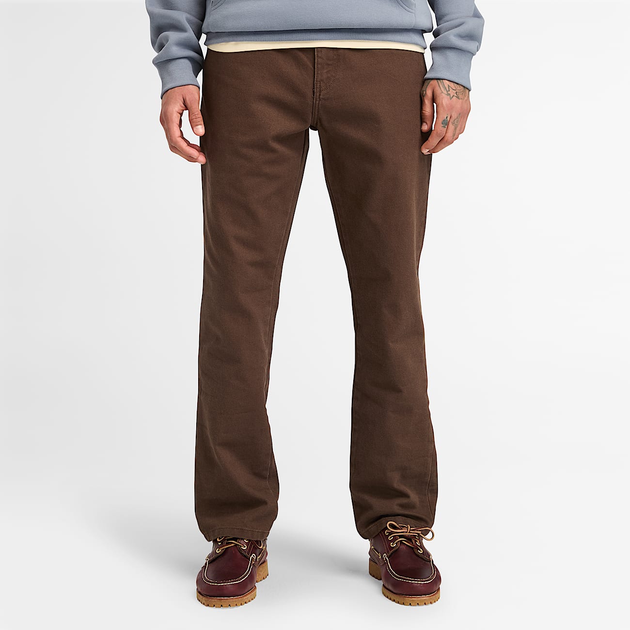 Pantaloni a 5 Tasche Sandown Drill da Uomo in marrone