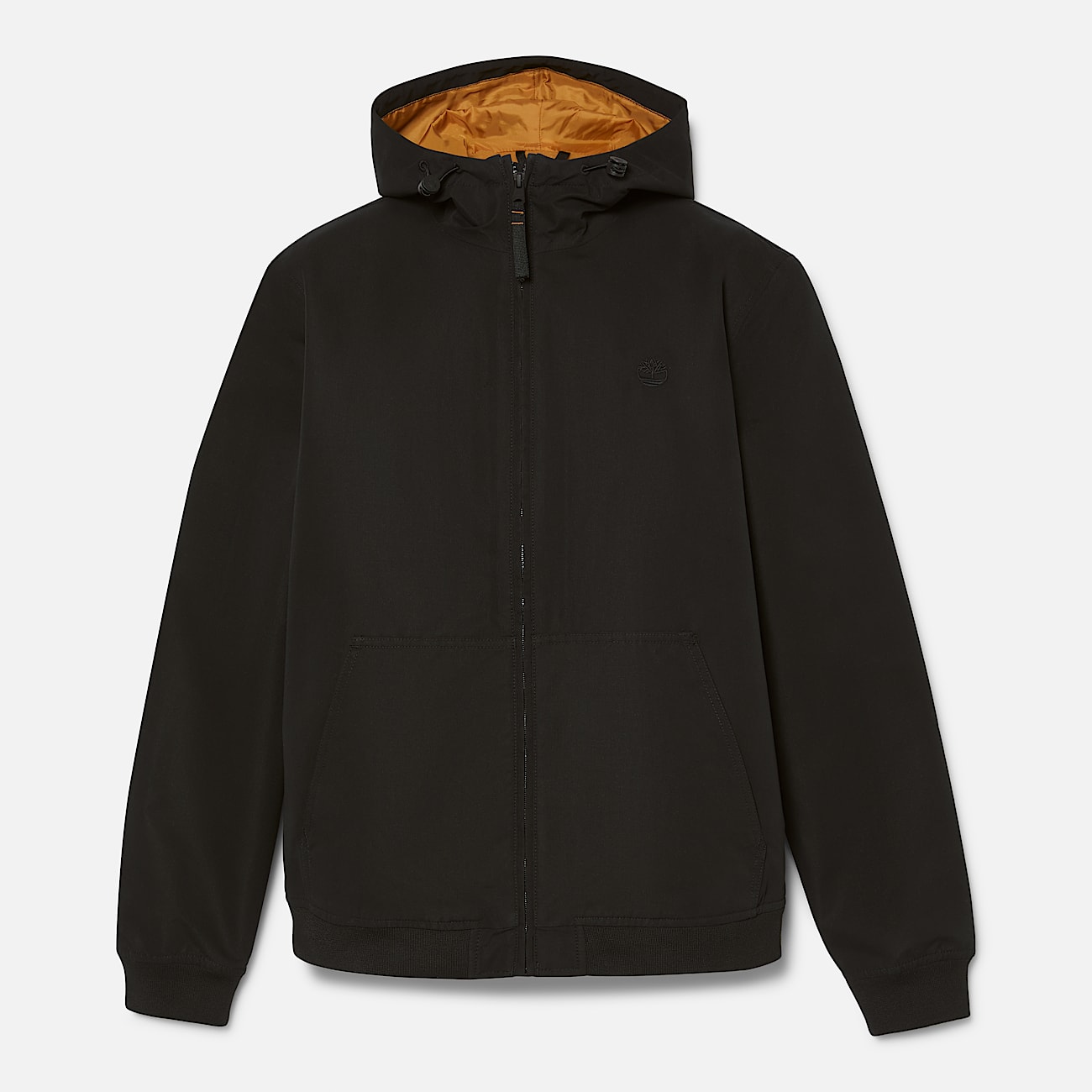 Water Resistant Fleece Lined Bomber Jacket for Men in Black