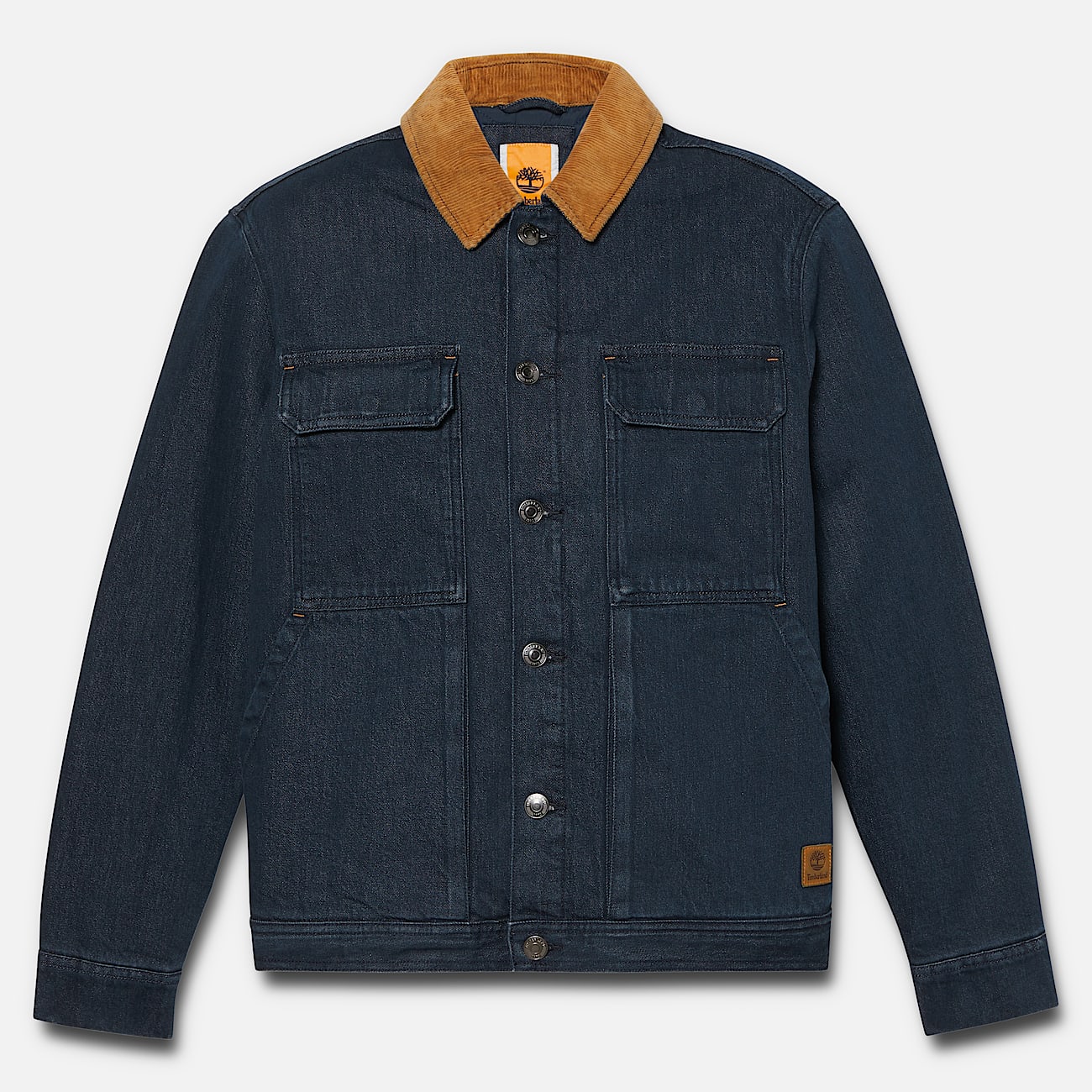 Trucker Insulated Denim Jacket for Men in Dark Blue