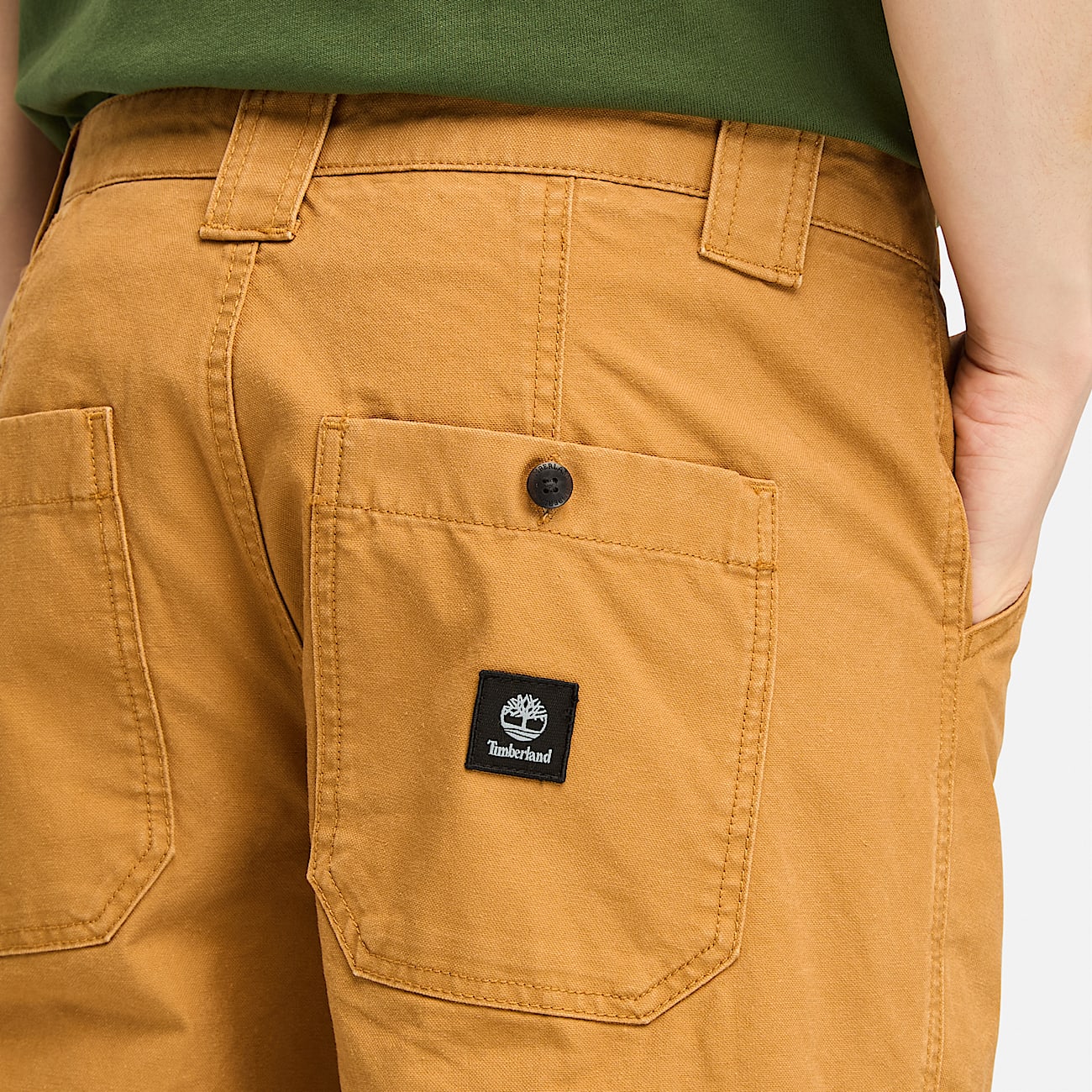 Pantalon en toile lavee legere Goffstown pour homme en jaune