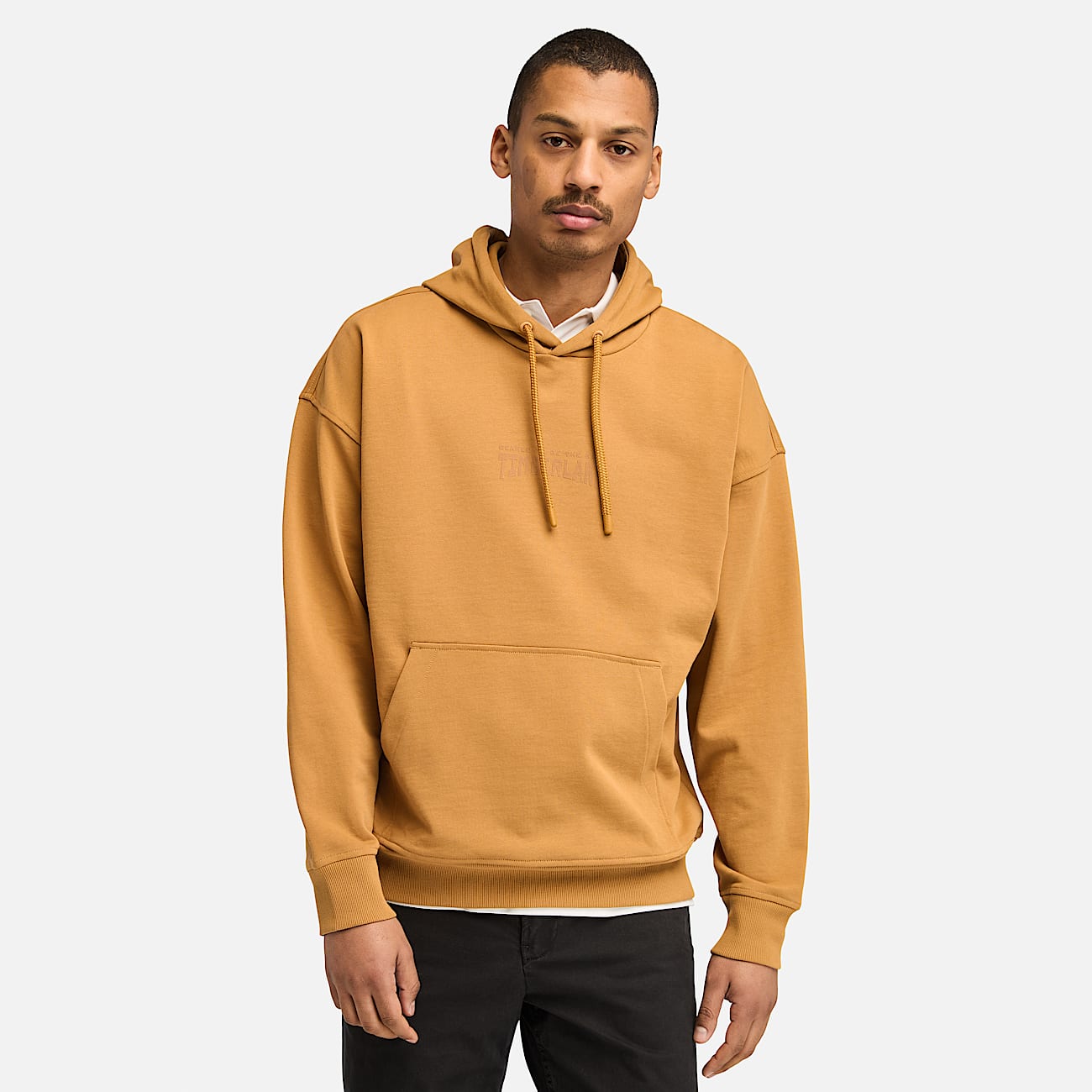 Back Logo Hoodie for Men in Yellow