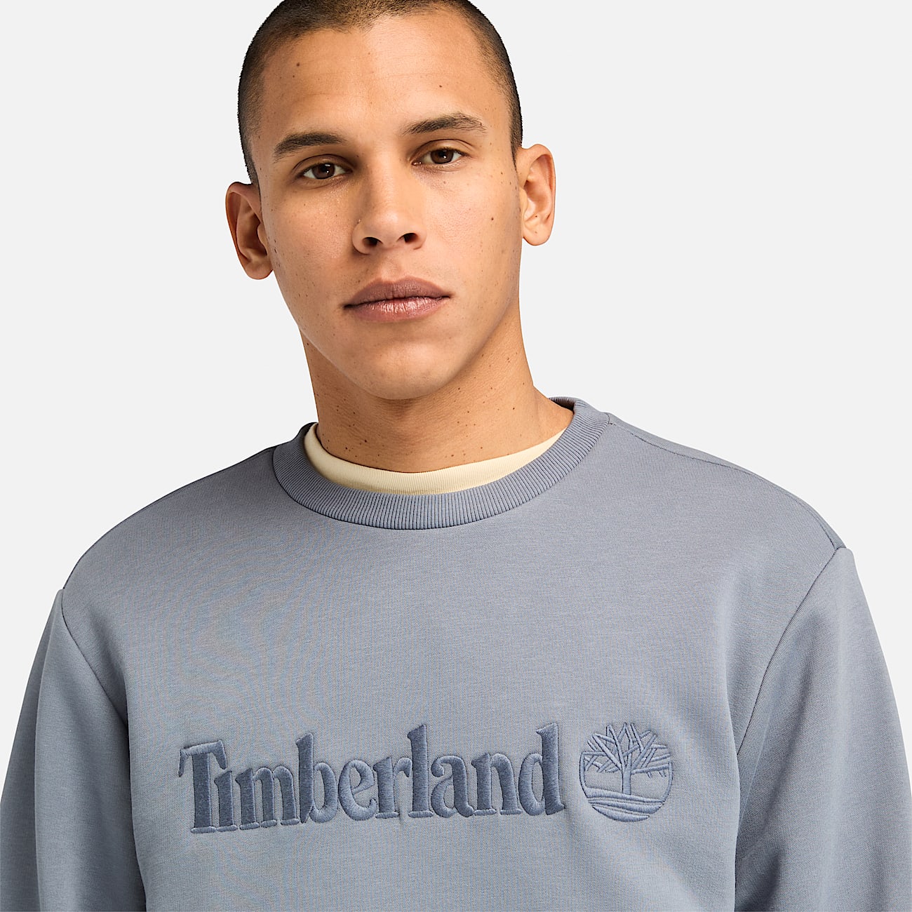 Hampthon Crew Neck Sweatshirt for Men in Grey