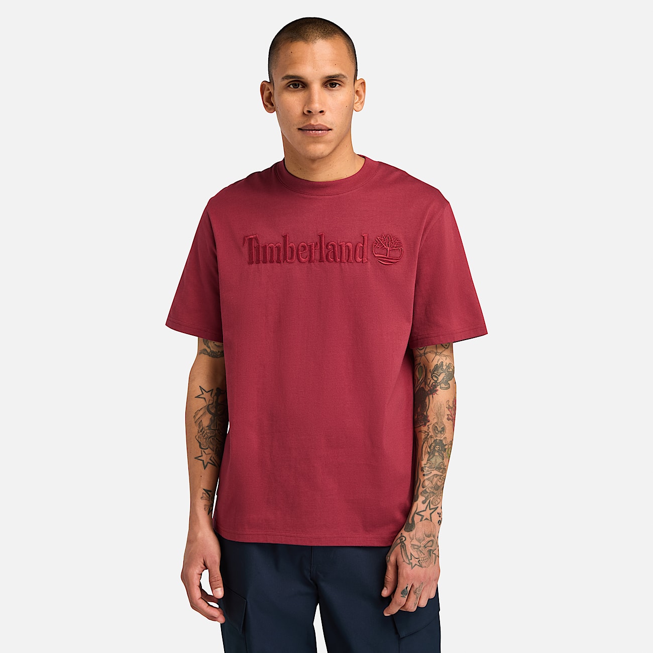 Timberland red shirt hot sale