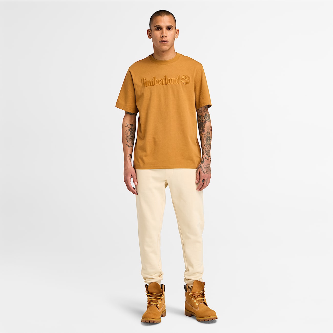 Hampthon Short Sleeve T Shirt for Men in Yellow