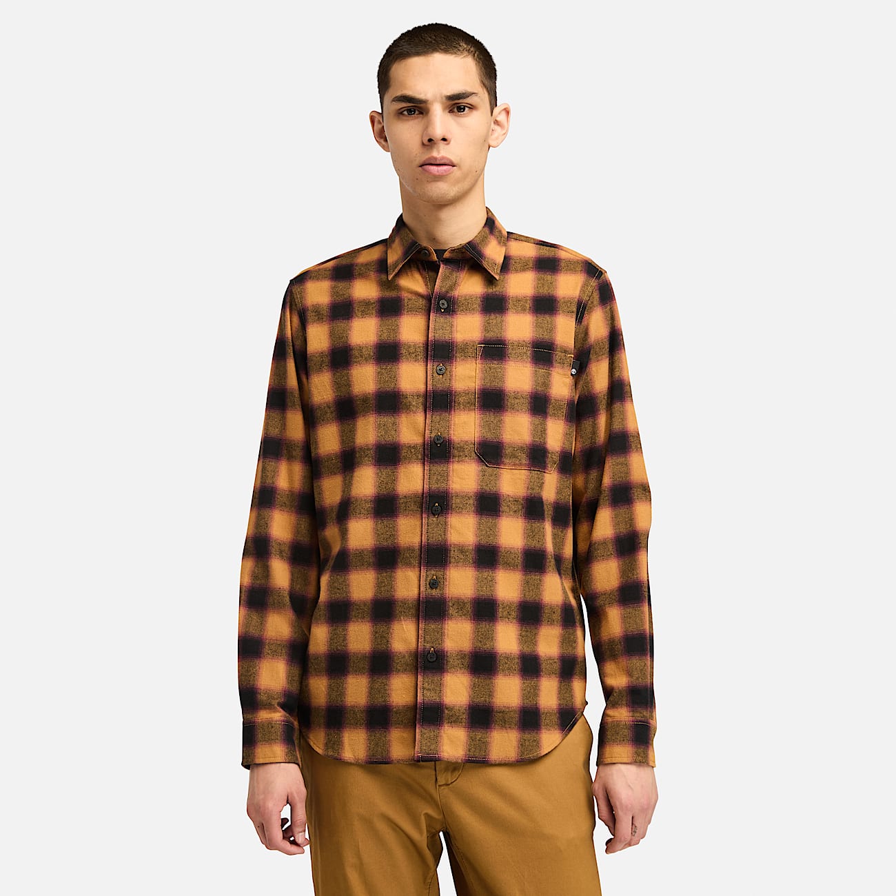 Flannel Shirt for Men in Yellow