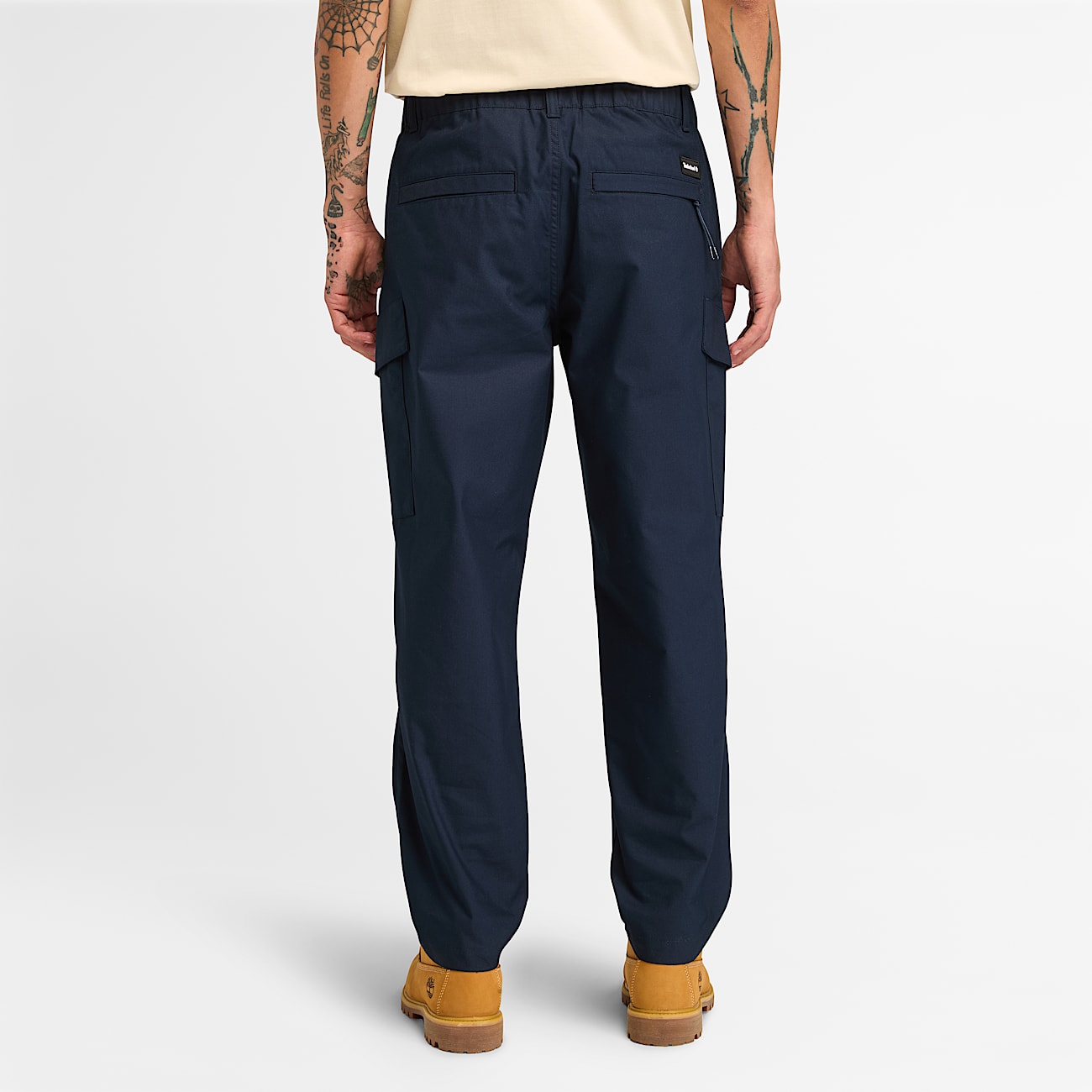 Dark blue cargo trousers top