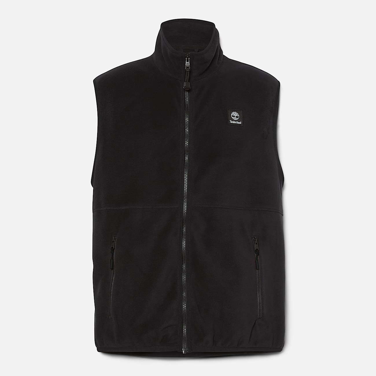 Doudoune sans manches en polaire pour homme en noir