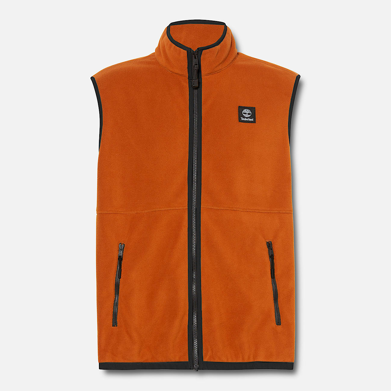 Doudoune orange sans manche sale