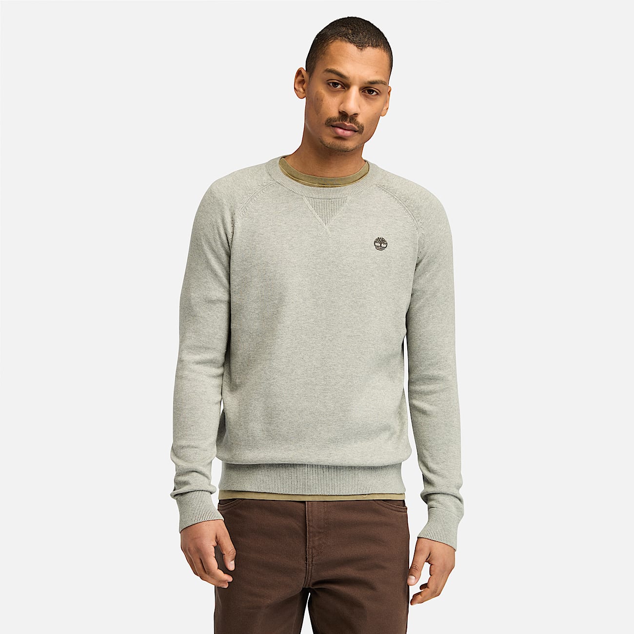 Grey cotton jumper on sale