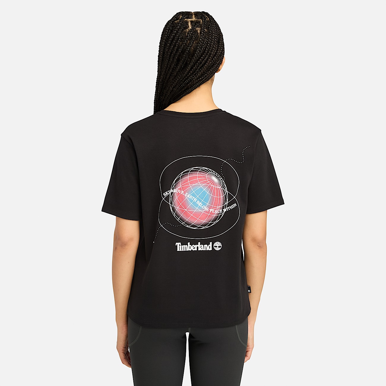 TimberFRESH T Shirt mit Grafik hinten fur Damen in Schwarz