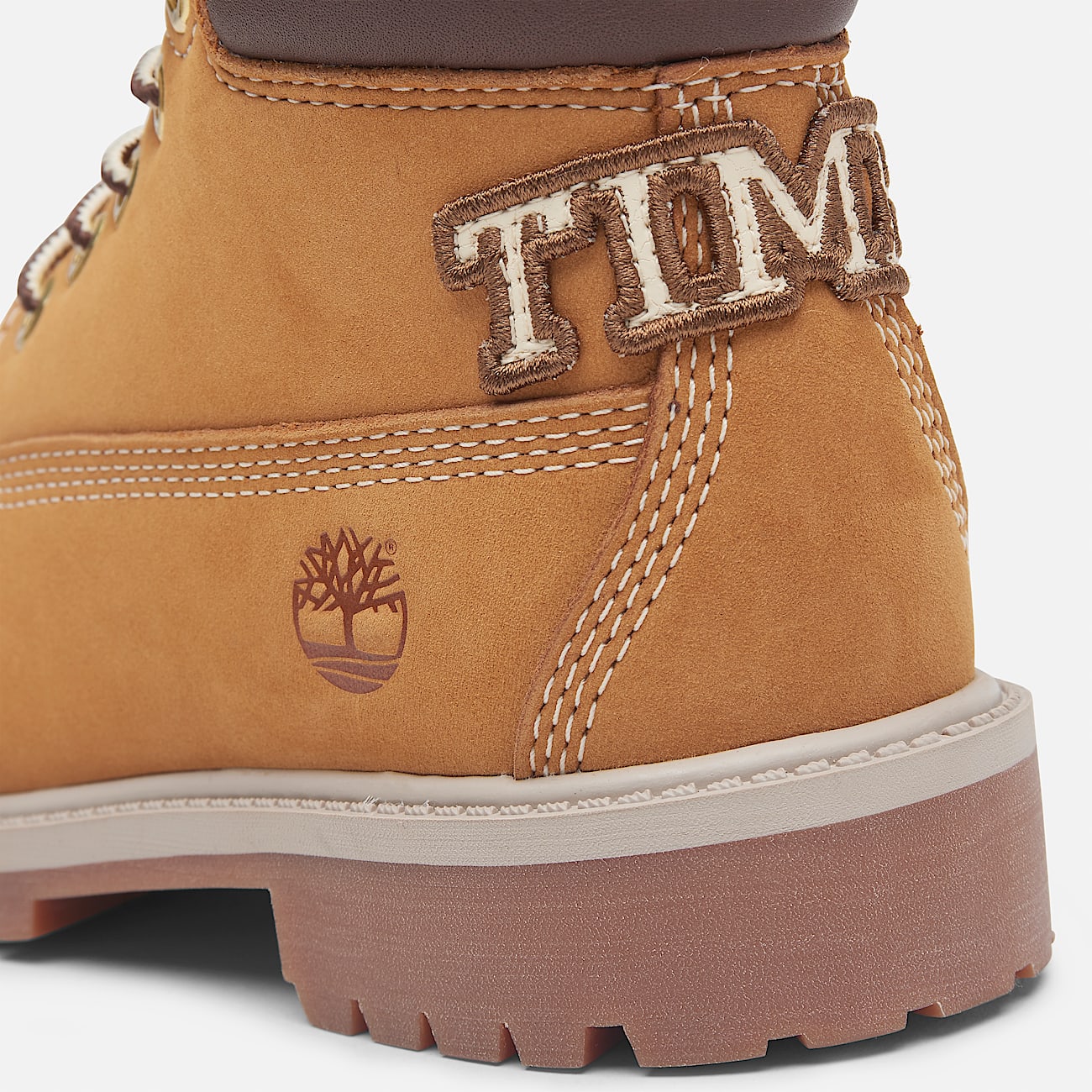Timberland Premium 6 Inch Lace Up Waterproof Boot for Youth in Yellow Beige