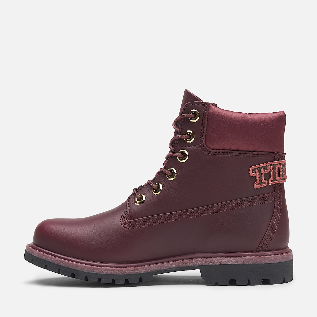 Burgundy suede timberlands top