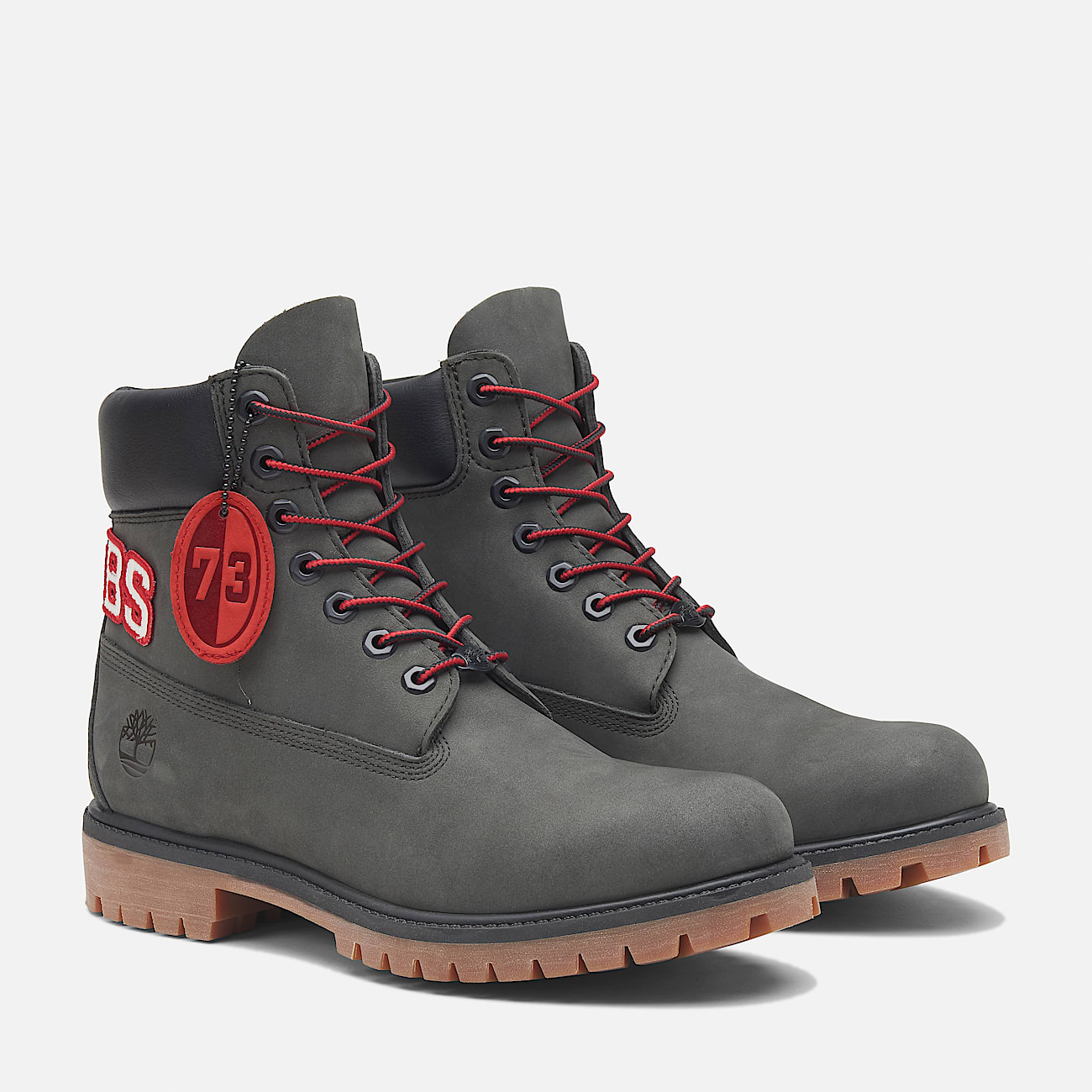 Timberland Premium 6 Inch Lace Up Waterproof Boot for Men in Dark Grey