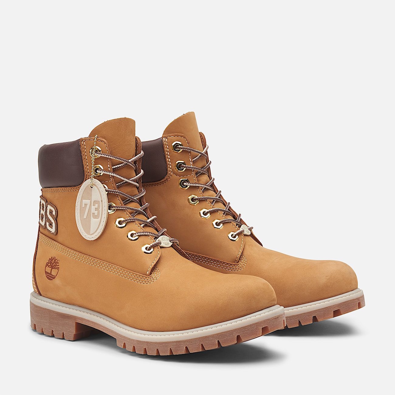 Timberland Premium 6 Inch Lace Up Waterproof Boot for Men in Yellow Beige