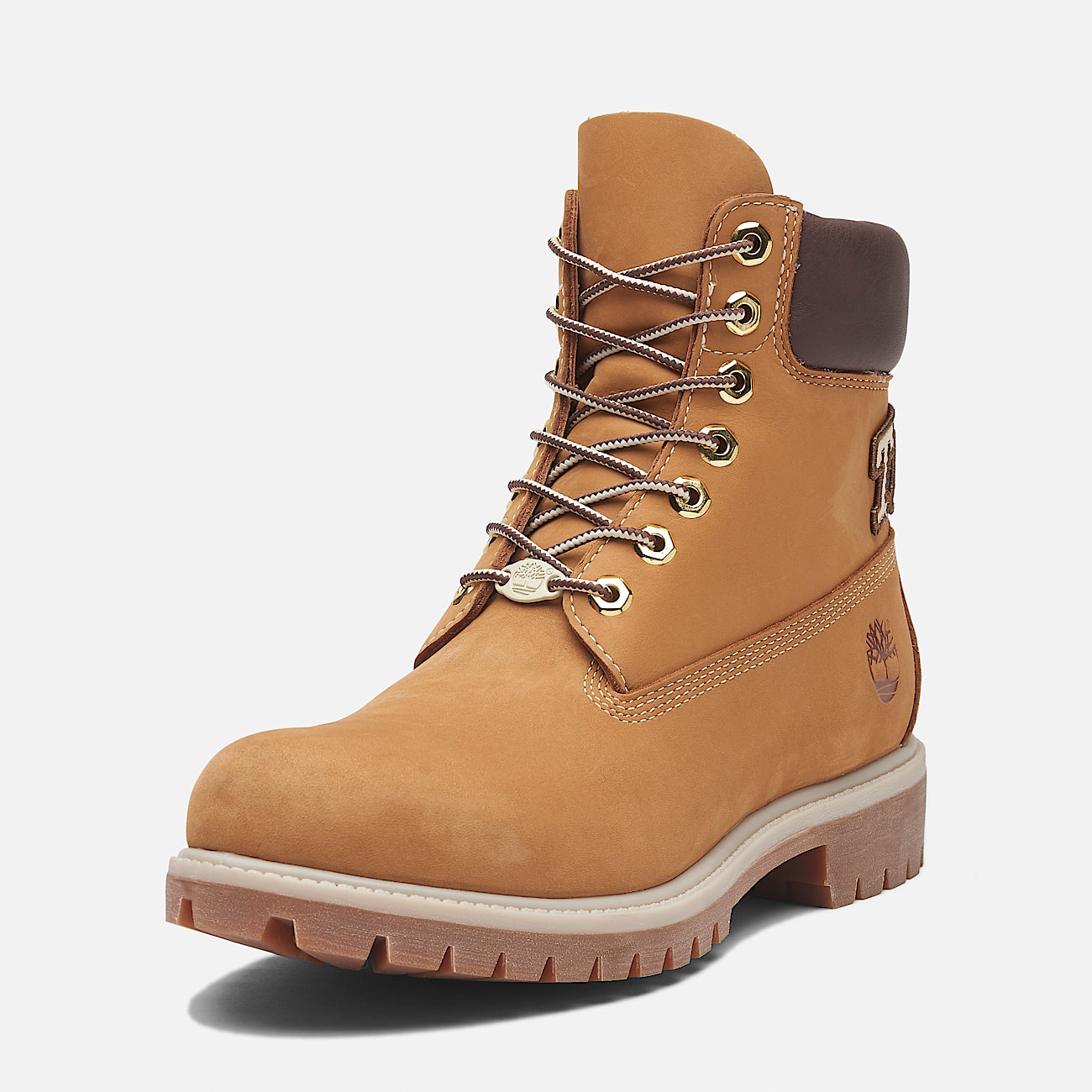 Timberland Premium 6 Inch Lace Up Waterproof Boot for Men in Yellow Beige
