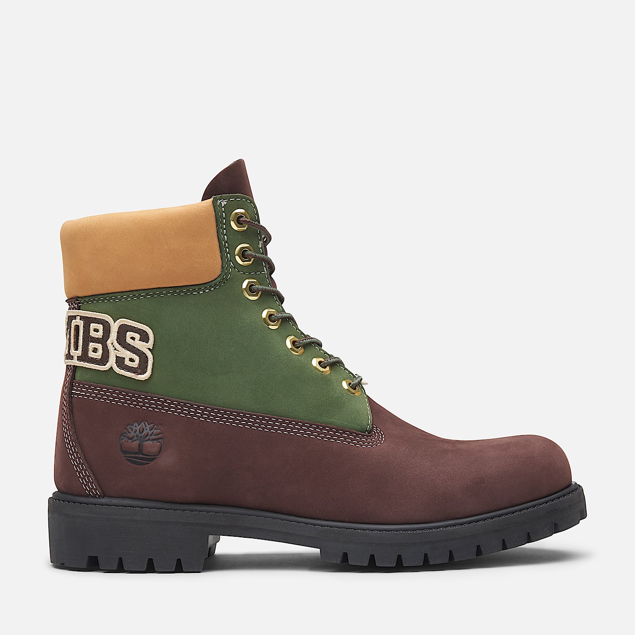 Timberland Premium 6 Inch Lace Up Waterproof Boot for Men in Green Brown