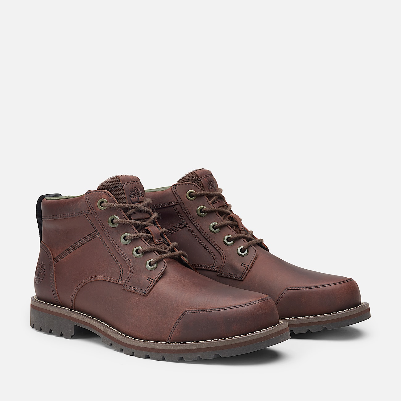 Larchmont Mid Lace Up Chukka Boot for Men in Dark Brown