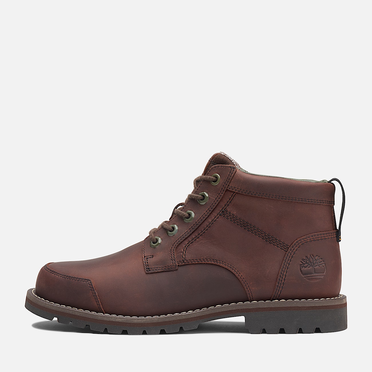 Larchmont Mid Lace Up Chukka Boot for Men in Dark Brown