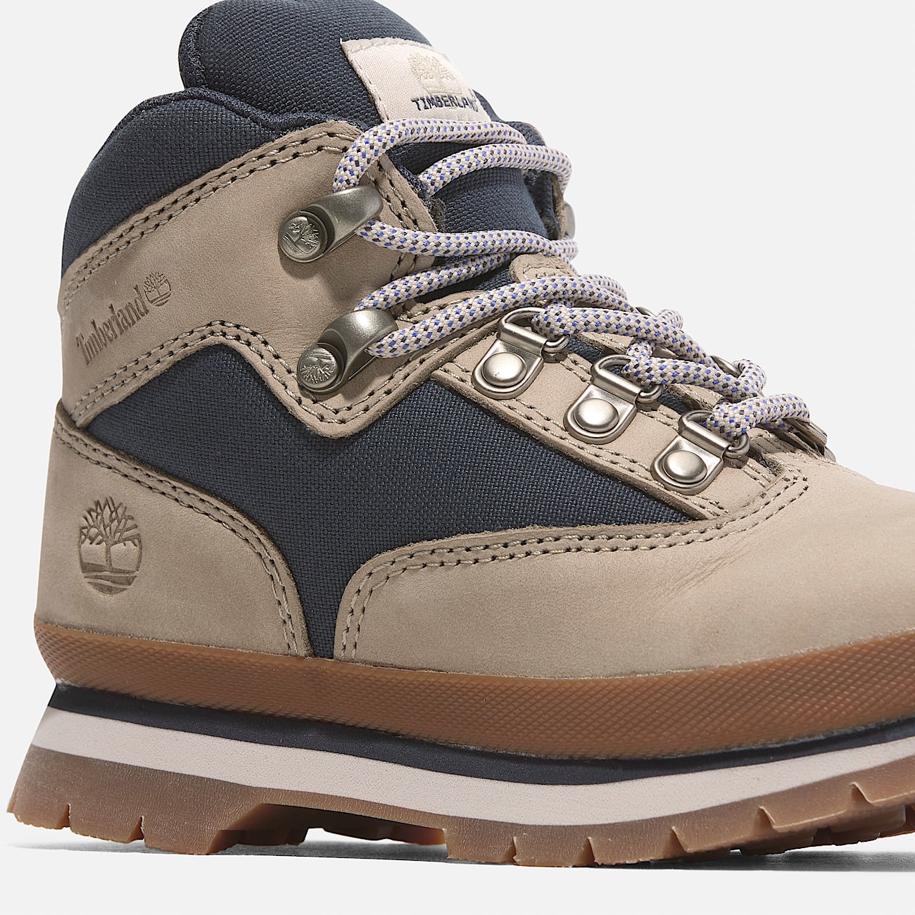 Euro Hiker Mid Lace Up Boot for Junior in Beige