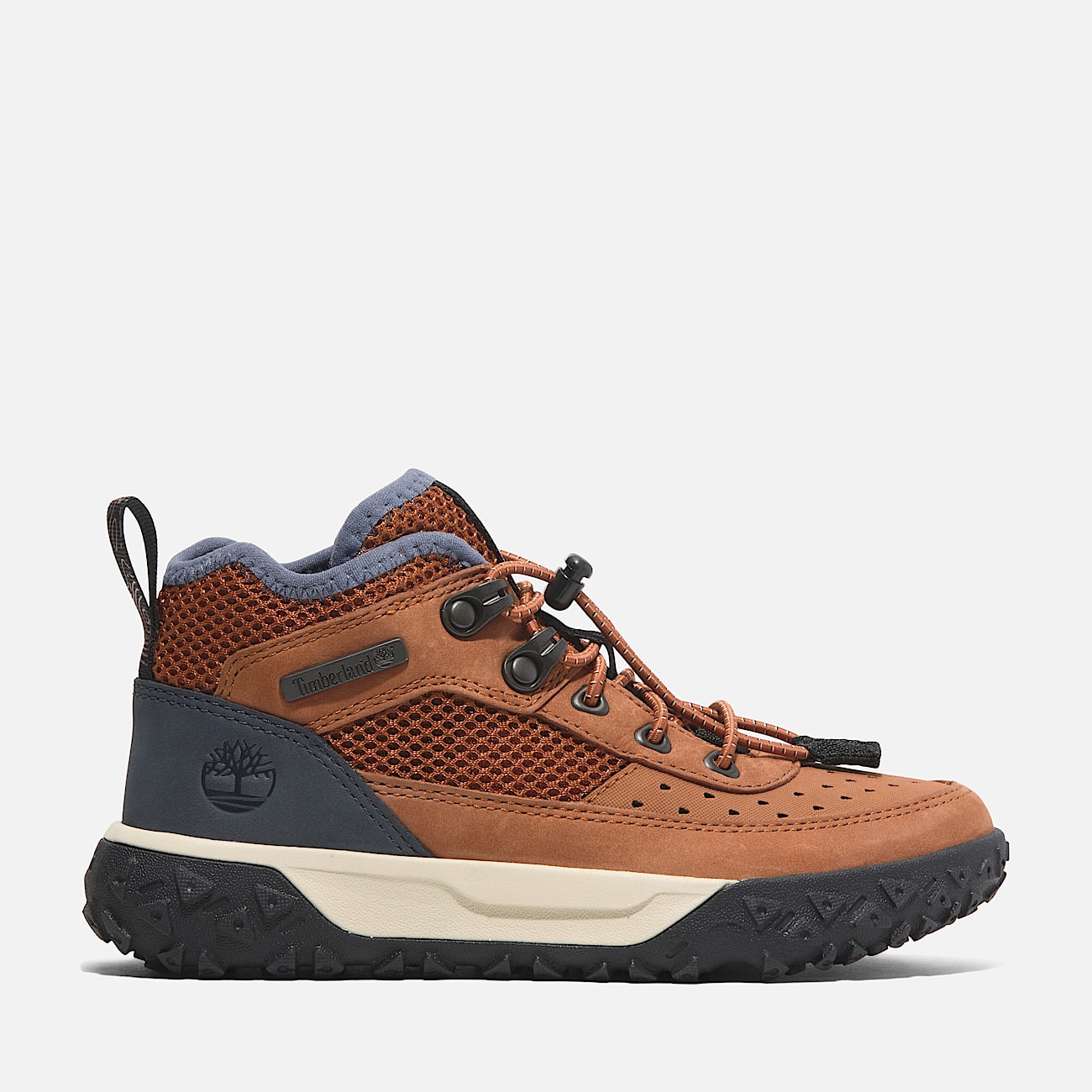 GreenStride Motion 6 Low Lace Up Hiking Trainer for Junior in Dark Orange