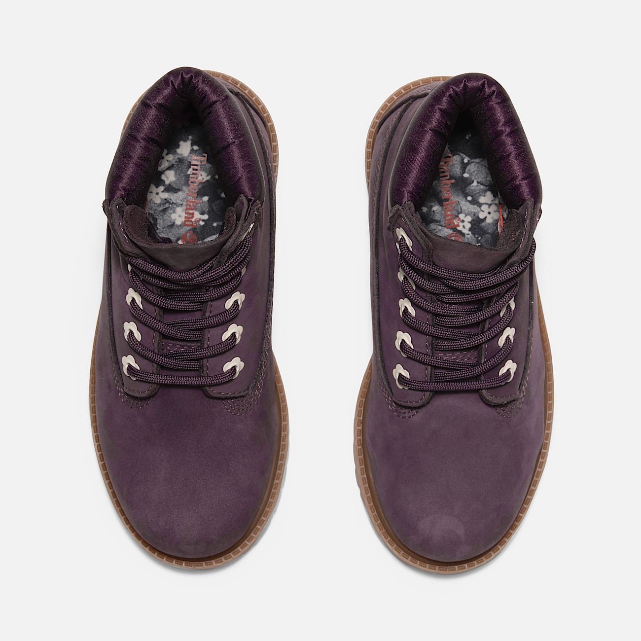 6 inch Boot impermeable a lacets Timberland Premium pour junior en violet fonce