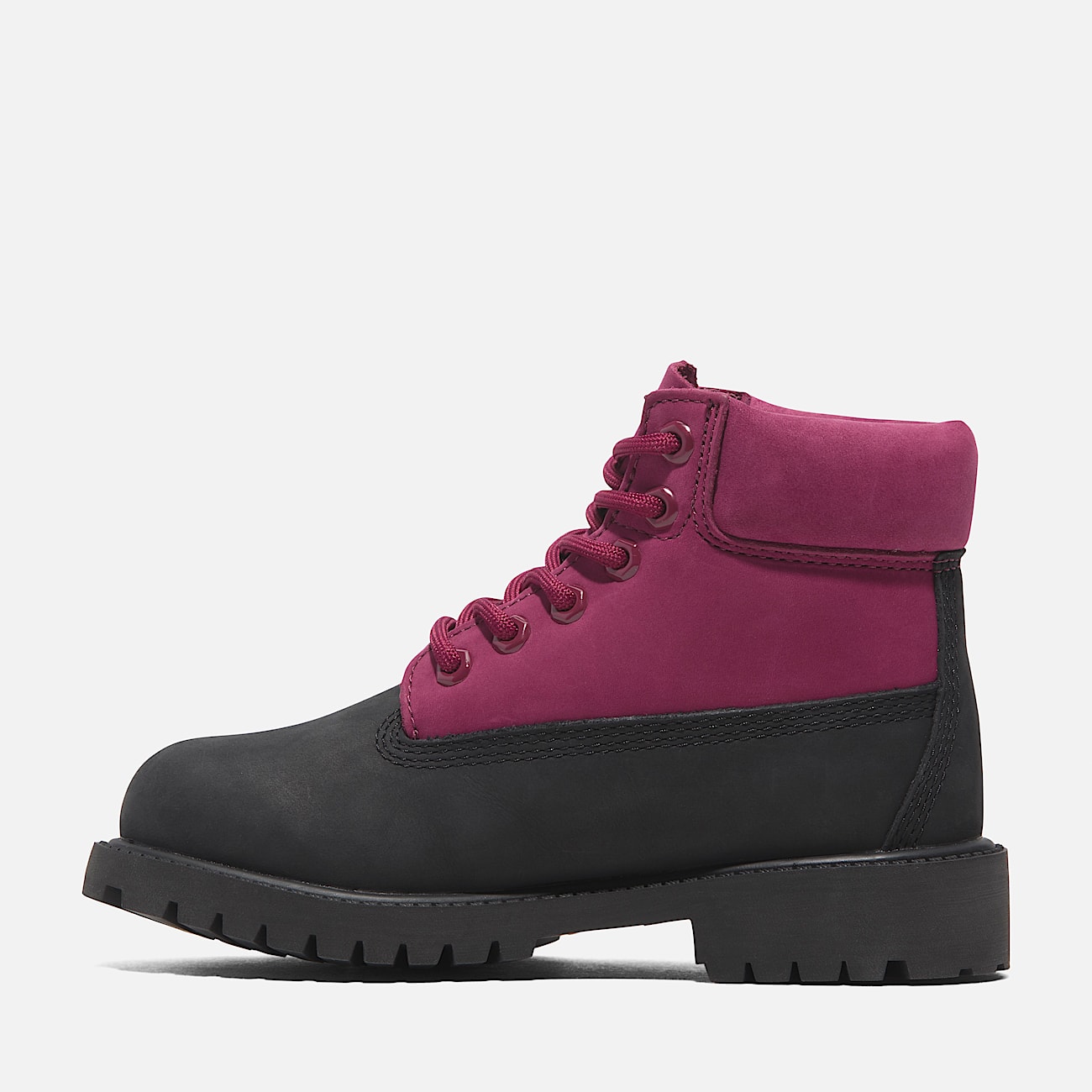 6 inch Boot impermeable a lacets Timberland Premium pour junior en noir rose
