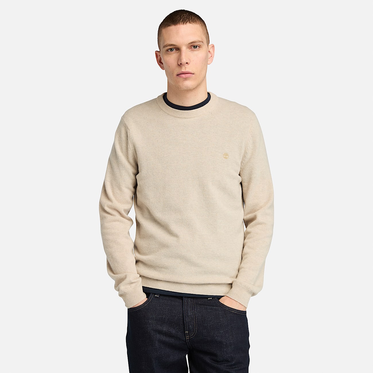 Wool crew neck jumper store