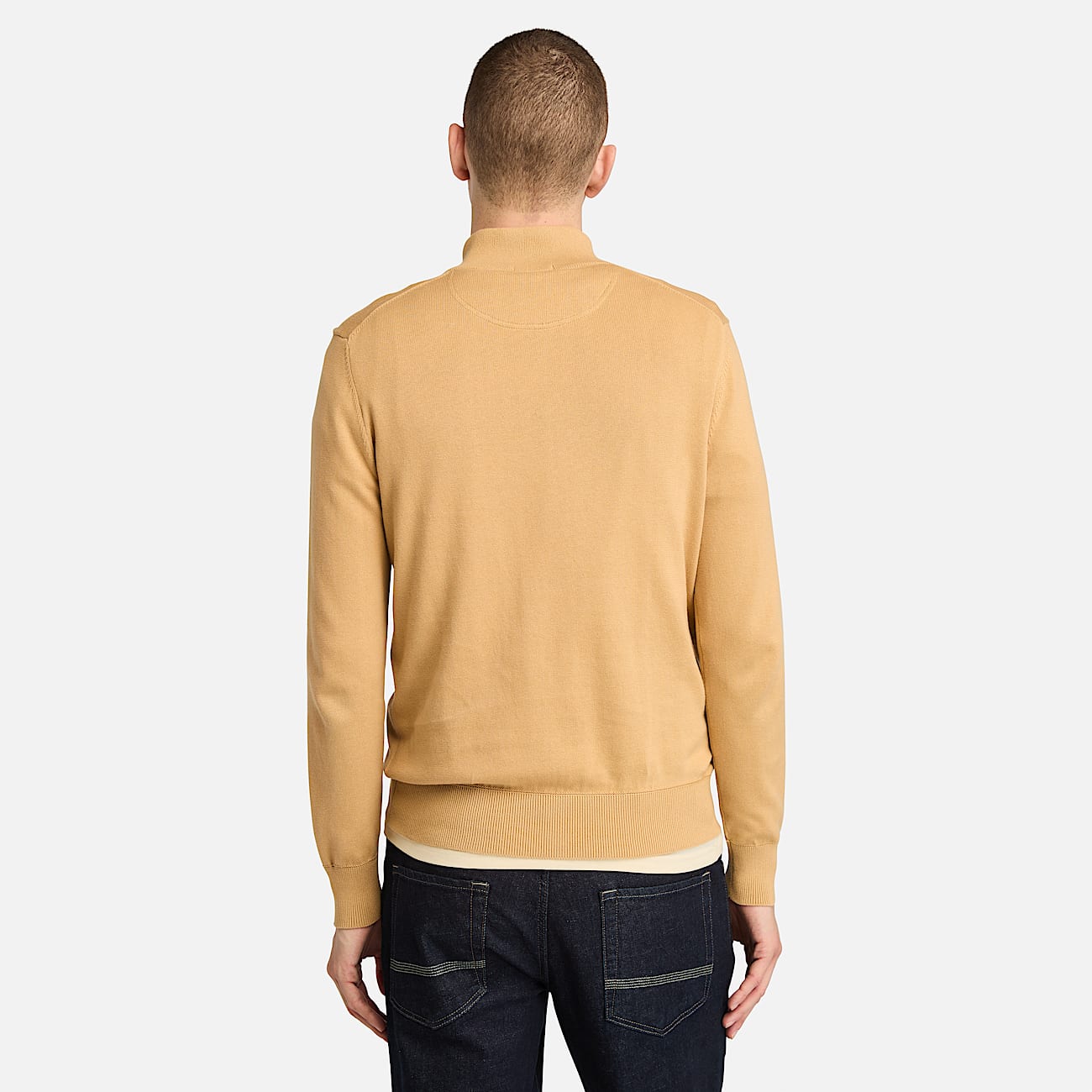 Williams River Quarter Zip Jumper for Men in Yellow
