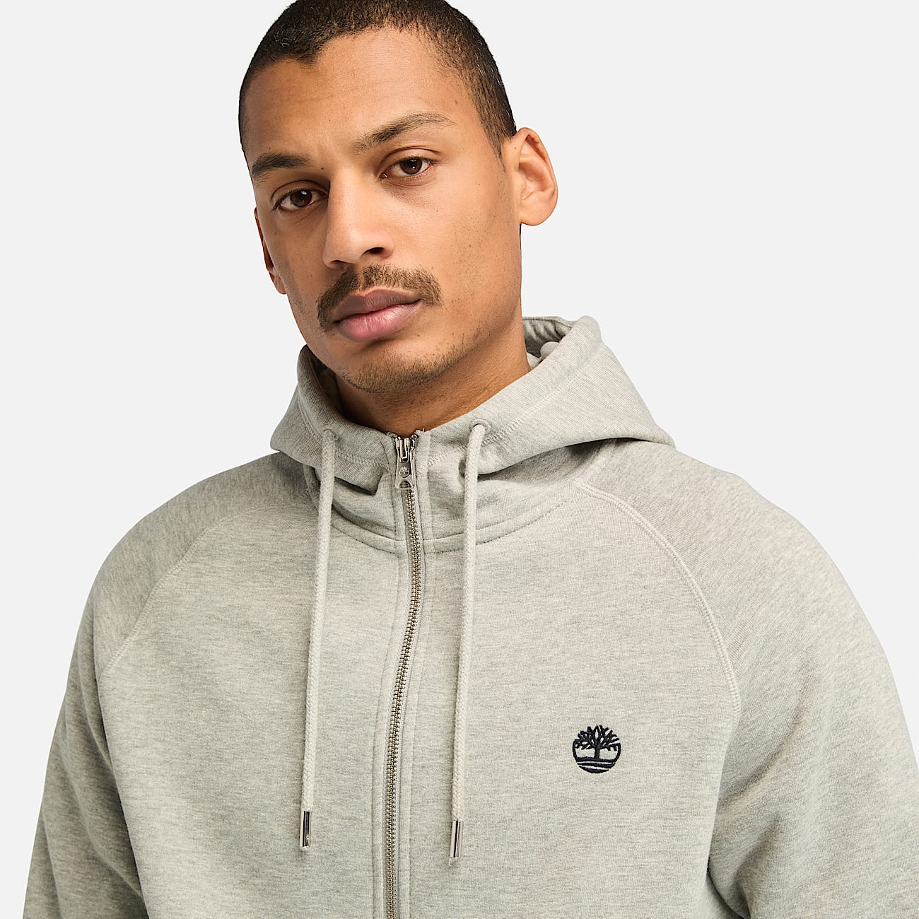 Exeter River Full Zip Hoodie for Men in Grey