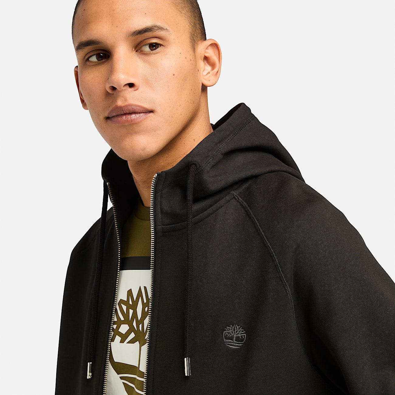 Exeter River Full Zip Hoodie for Men in Black