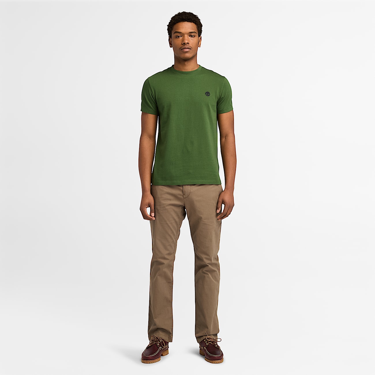 Dunstan River T Shirt for Men in Dark Green
