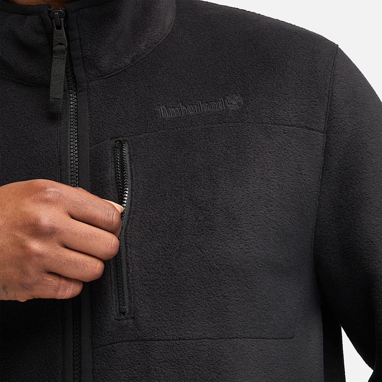 Mt. Willard Full Zip Polar Fleece for Men in Black