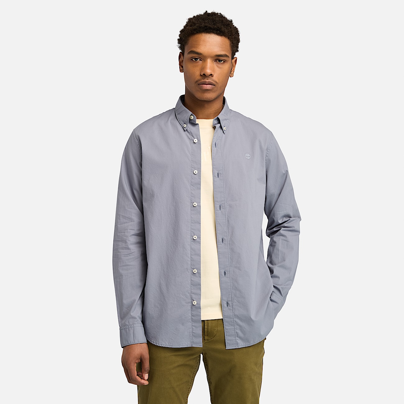 Camisa popelina hombre hot sale