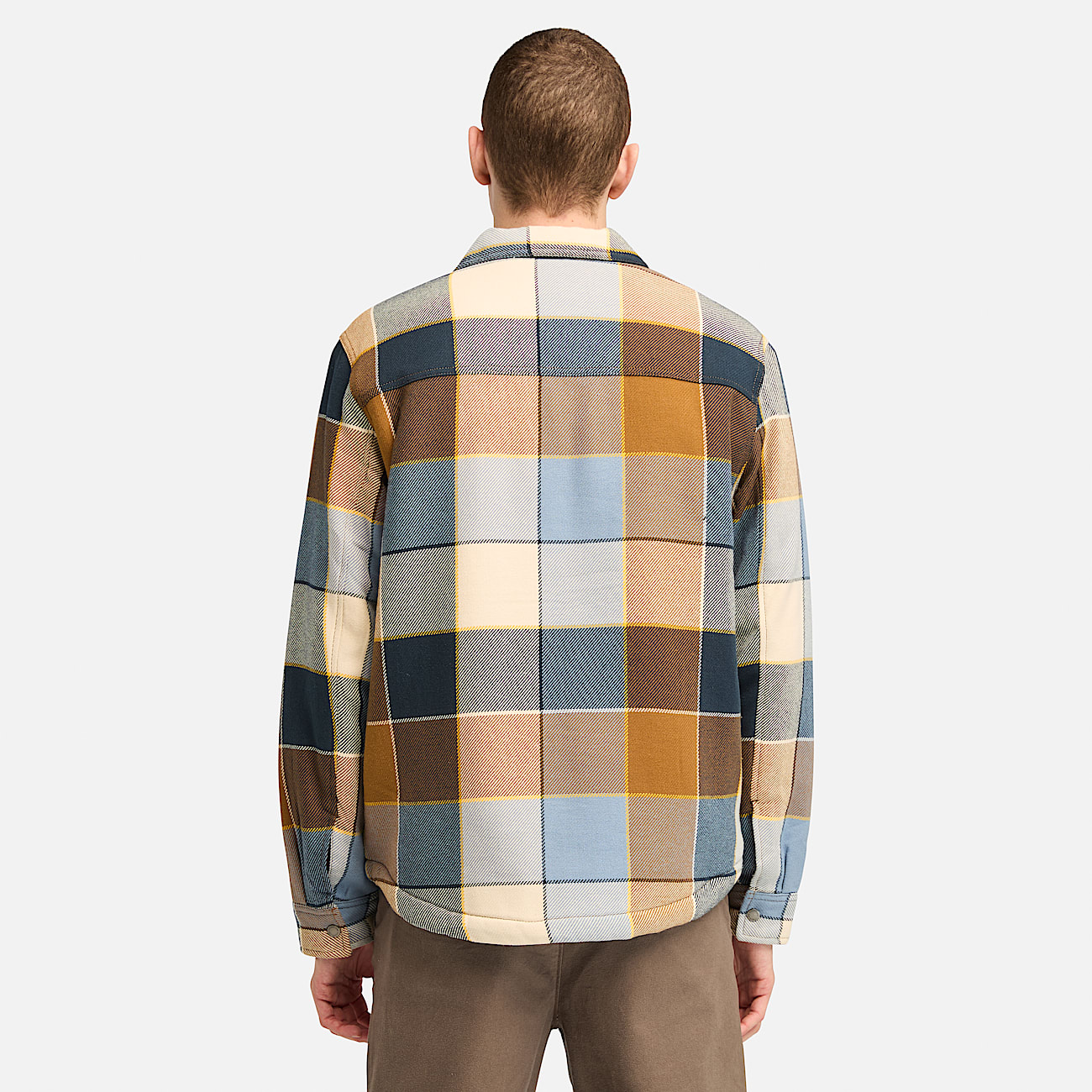 Fleece lined plaid jacket hotsell
