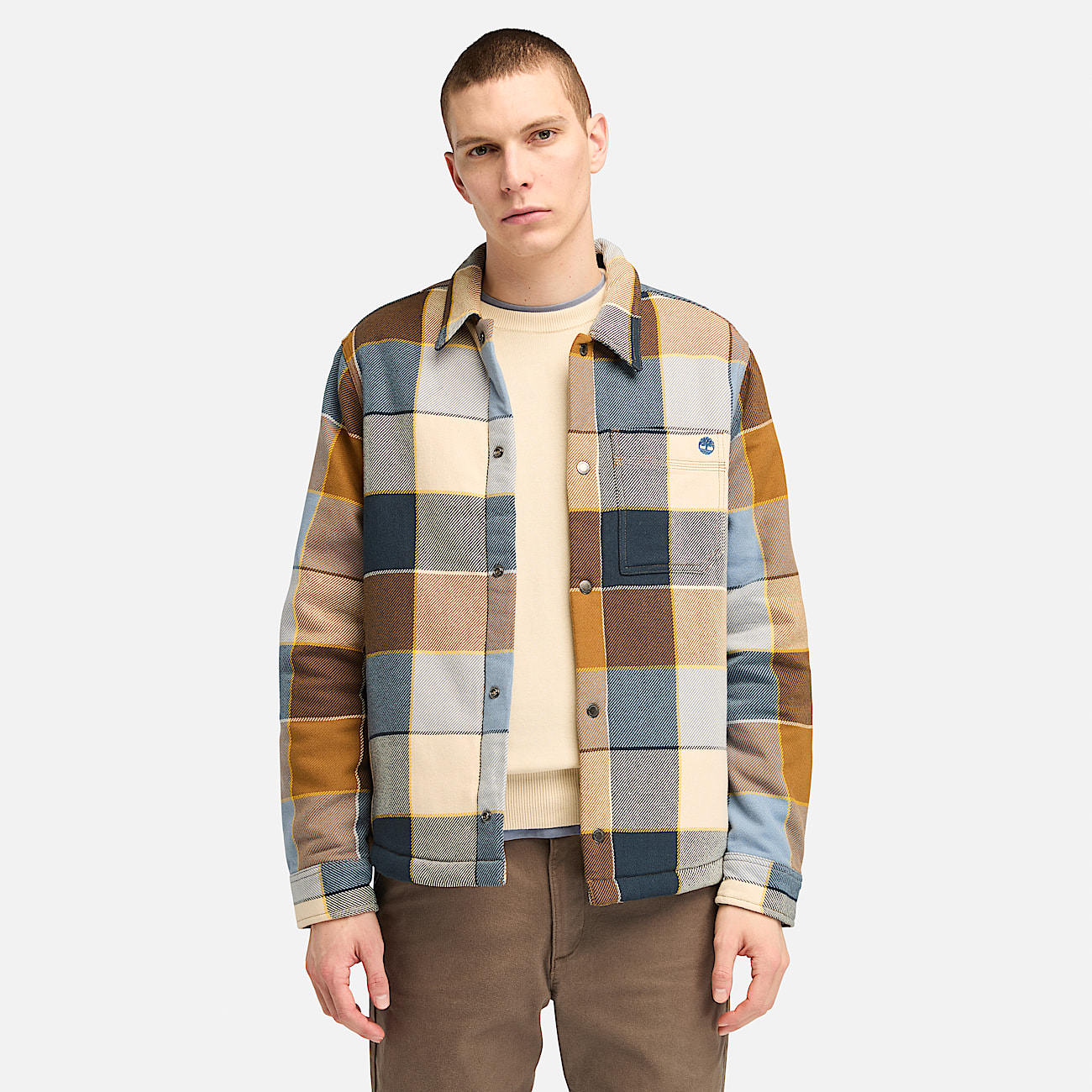 Geruite overshirt heren outlet