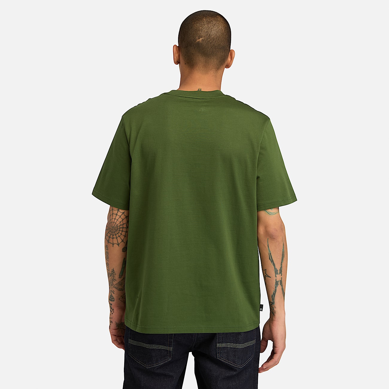 Dark green t shirt mens discount