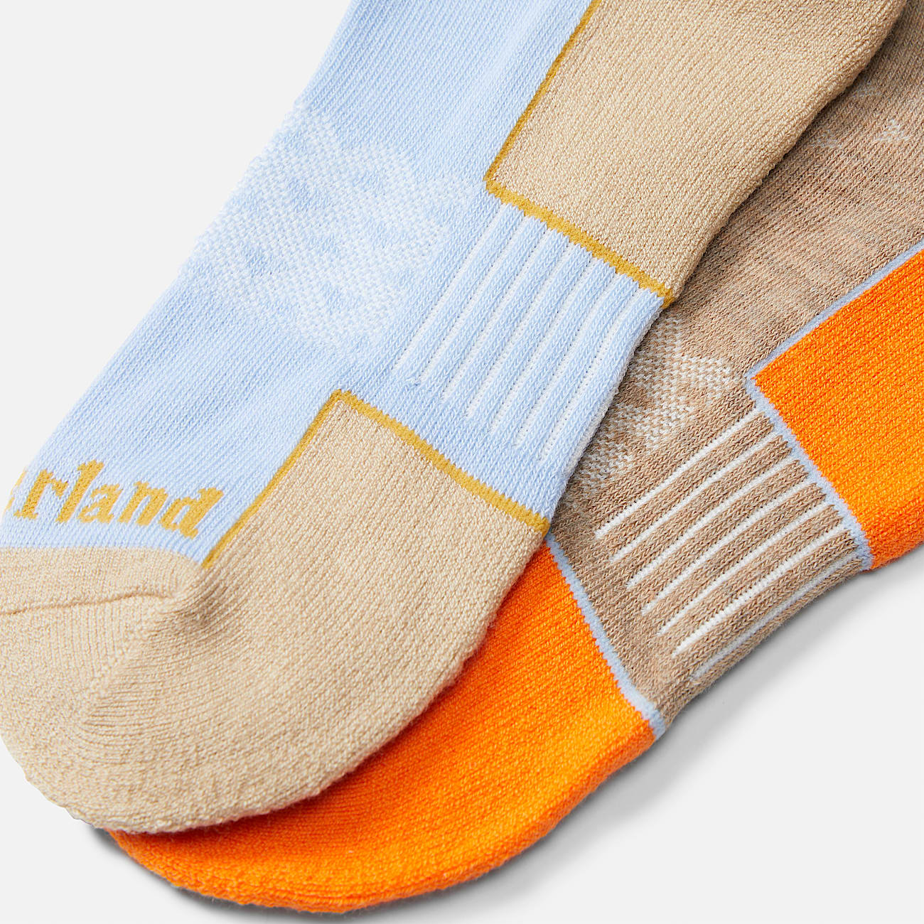 Lot de 2 paires de chaussettes de randonnee mi mollet Coolmax Timberland unisexes en bleu fonce